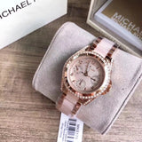 Buy Shop Michael Kors Blair Rose Gold Dial Two Tone Steel Strap Watch for Women - MK6175 USA Online