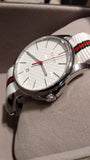 Buy Shop Gucci G Timeless Quartz White DIal White NATO Strap Watch For Men - YA126322 USA Online