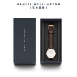 Buy Shop Daniel Wellington Classic Petite Bristol White Dial Brown Leather Strap Watch For Women - DW00100171 USA Online