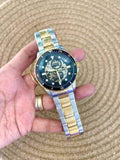 Buy Shop Fossil FB-01 Automatic Skeleton Blue Dial Two Tone Steel Strap Watch for Men - ME3191 USA Online