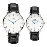 Buy Shop Daniel Wellington Dapper Reading White Dial Black Leather Strap Watch For Men - DW00100108 USA Online
