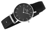 Buy Shop Daniel Wellington Classic Petite Cornwall Black Dial Black NATO Strap Watch For Women - DW00100216 USA Online