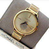 Buy Shop Michael Kors Portia Gold Dial Gold Steel Strap Watch for Women - MK3639 USA Online