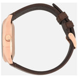 Buy Shop Emporio Armani Meccanico White Skeleton Dial Brown Leather Strap Watch For Men - AR60005 USA Online