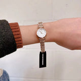 Buy Shop Emporio Armani Gianni T-Bar Mother of Pearl Dial Rose Gold Steel Strap Watch For Women - AR11203 USA Online
