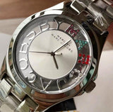 Buy Shop Marc Jacobs Henry Skeleton Silver Dial Silver Steel Strap Watch for Women - MBM3262 USA Online