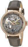Buy Shop Fossil Boyfriend Automatic Skeleton Grey Dial Grey Leather Strap Watch for Women - ME3089 USA Online
