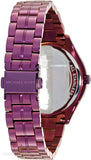 Buy Shop Michael Kors Lauryn Black Dial Purple Steel Strap Watch for Women - MK3724 USA Online