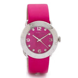 Buy Shop Marc Jacobs Amy Pop Pink Dial Pink Leather Strap Watch for Women - MBM1286 USA Online