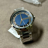 Buy Shop Armani Exchange Hampton Chronograph Blue Dial Silver Steel Strap Watch For Men - AX2178 USA Online