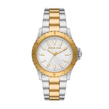 Buy Shop Michael Kors Everest Three Hand Silver Dial Two Tone Steel Strap Watch For Men - MK9141 USA Online