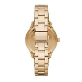 Buy Shop Michael Kors Runway Quartz Black Dial Gold Steel Strap Watch For Women - MK6682 USA Online