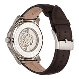 Buy Shop Fossil Grant Automatic Skeleton Black Dial Brown Leather Strap Watch for Men - ME3095 USA Online
