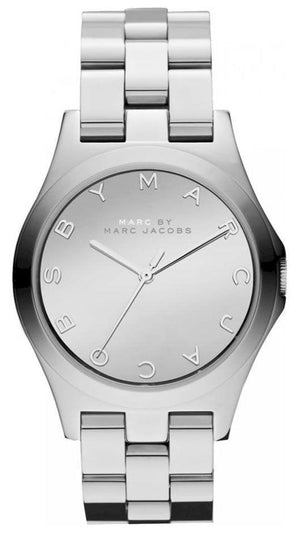 Buy Shop Marc Jacobs Henry Silver Dial Silver Steel Strap Watch for Women - MBM3210 USA Online