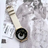 Buy Shop Coach Perry Black Dial White Leather Strap Watch for Women - 14503041 USA Online