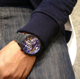 Buy Shop Emporio Armani Sportivo Chronograph Blue Dial Black Strap Watch For Men - AR5921 USA Online