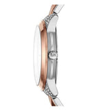 Buy Shop Michael Kors Runway Mercer Crystals Silver Dial Two Tone Steel Strap Watch For Women - MK6716 USA Online