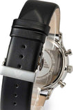 Buy Shop Emporio Armani Gianni Chronograph Black Dial Black Leather Strap Watch For Men - AR0397 USA Online