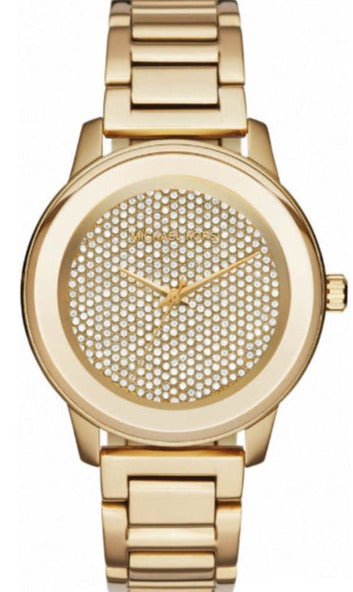 Buy Shop Michael Kors Kinley Gold Dial Gold Steel Strap Watch for Women - MK6209 USA Online
