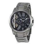 Buy Shop Fossil Grant Twist Multifunction Blue Dial Grey Steel Strap Watch for Men - ME1146 USA Online