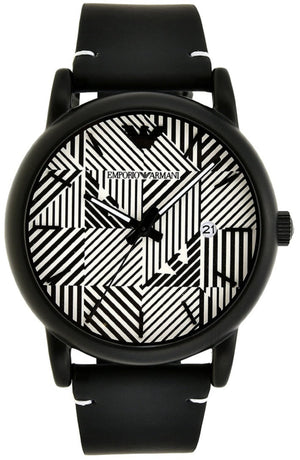 Buy Shop Emporio Armani Luigi Quartz White Dial Black Rubber Strap Watch For Men - AR11136 USA Online
