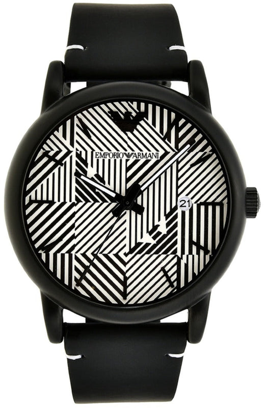 Buy Shop Emporio Armani Luigi Quartz White Dial Black Rubber Strap Watch For Men - AR11136 USA Online