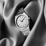 Buy Shop D1 Milano Ultra Thin Linen White Dial Silver Steel Strap Watch for Unisex - D1-UTBJ23 USA Online