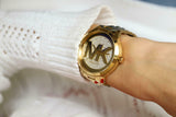 Buy Shop Michael Kors Bradshaw Gold Dial Gold Steel Strap Watch for Women - MK6487 USA Online