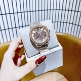 Buy Shop Michael Kors Bryn Pavé Quartz Gold Dial Gold Steel Strap Watch For Women - MK7199 USA Online