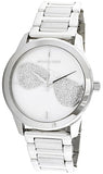 Buy Shop Michael Kors Harman Analog Silver Dial Silver Steel Strap Watch For Women - MK3672 USA Online