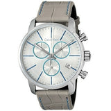 Buy Shop Calvin Klein City Chronograph White Dial White Leather Strap Watch for Men - K2G271Q4 USA Online