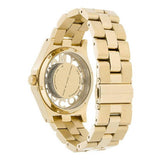 Buy Shop Marc Jacobs Henry Skeleton Gold Dial Gold Steel Strap Watch for Women - MBM3263 USA Online