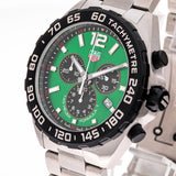 Buy Shop Tag Heuer Formula 1 Chronograph Green Dial Silver Steel Strap Watch for Men - CAZ101AP.BA0842 USA Online