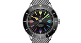Buy Shop Breitling Superocean Heritage '57 Black Dial Silver Mesh Bracelet Watch for Men - A103701A1B1A1 USA Online