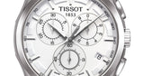 Tissot Couturier Chronograph White Dial Brown Leather Strap Watch For Men - T035.617.16.031.00