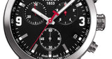 Buy Shop Tissot PRC 200 Chronograph Black Dial Black Rubber Strap Watch for Men - T114.417.17.057.00 USA Online