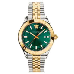 Buy Shop Versace Hellenium Green Dial Two Tone Steel Strap Watch for Men - VEVK00620 USA Online