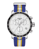 Buy Shop Tissot Quickster Chronograph NBA Golden State Warriors White Dial Two Tone NATO Strap Watch for Men - T095.417.17.037.15 USA Online