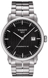 Buy Shop Tissot Luxury Powermatic 80 Black Dial Silver Steel Strap Watch for Men - T086.407.11.201.02 USA Online