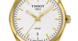 Buy Shop Tissot T Classic PR 100 Quartz White Dial Gold Steel Strap Watch for Men - T101.410.33.031.00 USA Online
