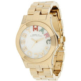 Buy Shop Marc Jacobs Rivera White Dial Gold Steel Strap Watch for Women - MBM3137 USA Online
