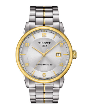 Buy Shop Tissot Luxury Powermatic 80 Gold Dial Silver Steel Strap Watch For Men - T086.407.22.261.00 USA Online