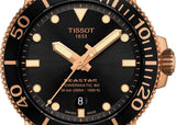 Buy Shop Tissot Seastar 1000 Powermatic 80 Black Dial Black Rubber Strap Watch for Men - T120.407.37.051.01 USA Online