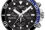 Tissot Seastar 1000 Chronograph Black Dial Black Rubber Strap Watch For Men - T120.417.17.051.02