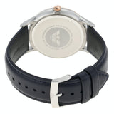Buy Shop Emporio Armani Renato Analog Blue Dial Blue Leather Strap Watch For Men - AR11188 USA Online