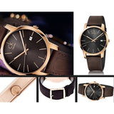 Buy Shop Calvin Klein City Chronograph Brown Dial Brown Leather Strap Watch for Men - K2G2G6G3 USA Online