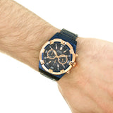 Buy Shop Guess Jolt Analog Blue Dial Blue Steel Strap Watch for Men - W0377G4 USA Online