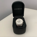 Buy Shop Emporio Armani Sportivo Chronograph Silver Dial Silver Steel Strap Watch For Men - AR5963 USA Online