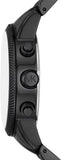 Buy Shop Michael Kors Hutton Chronograph Black Dial Black Steel Strap Watch For Men - MK9089 USA Online