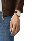 Buy Shop Tissot PR 100 Sport Quartz Chronograph Silver Dial Brown Leather Strap Watch For Men - T101.617.16.031.00 USA Online